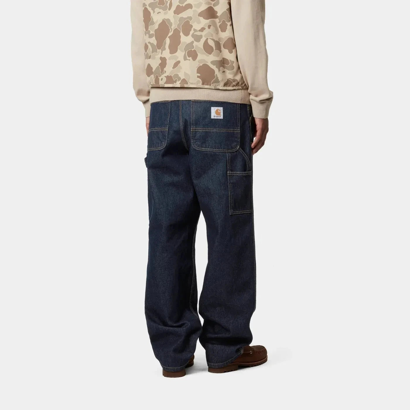 Carhartt WIP Double Knee Pant Blue Rinsed Smith Denim - Coureur Goods Carhartt WIP Double Knee Pant Blue Rinsed Smith Denim - Coureur Goods