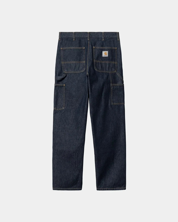 Carhartt WIP Double Knee Pant Blue Rinsed Smith Denim - Coureur Goods