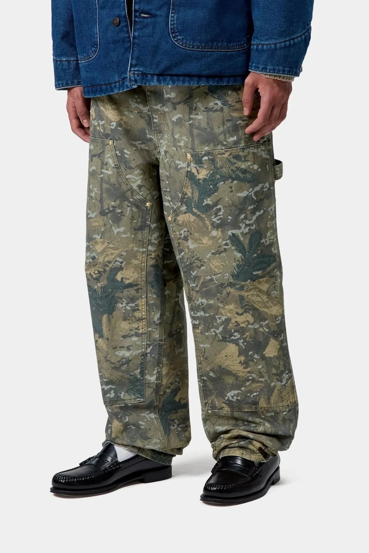 Carhartt WIP Double Knee Pant Camo Combi/Green pants Carhartt WIP 