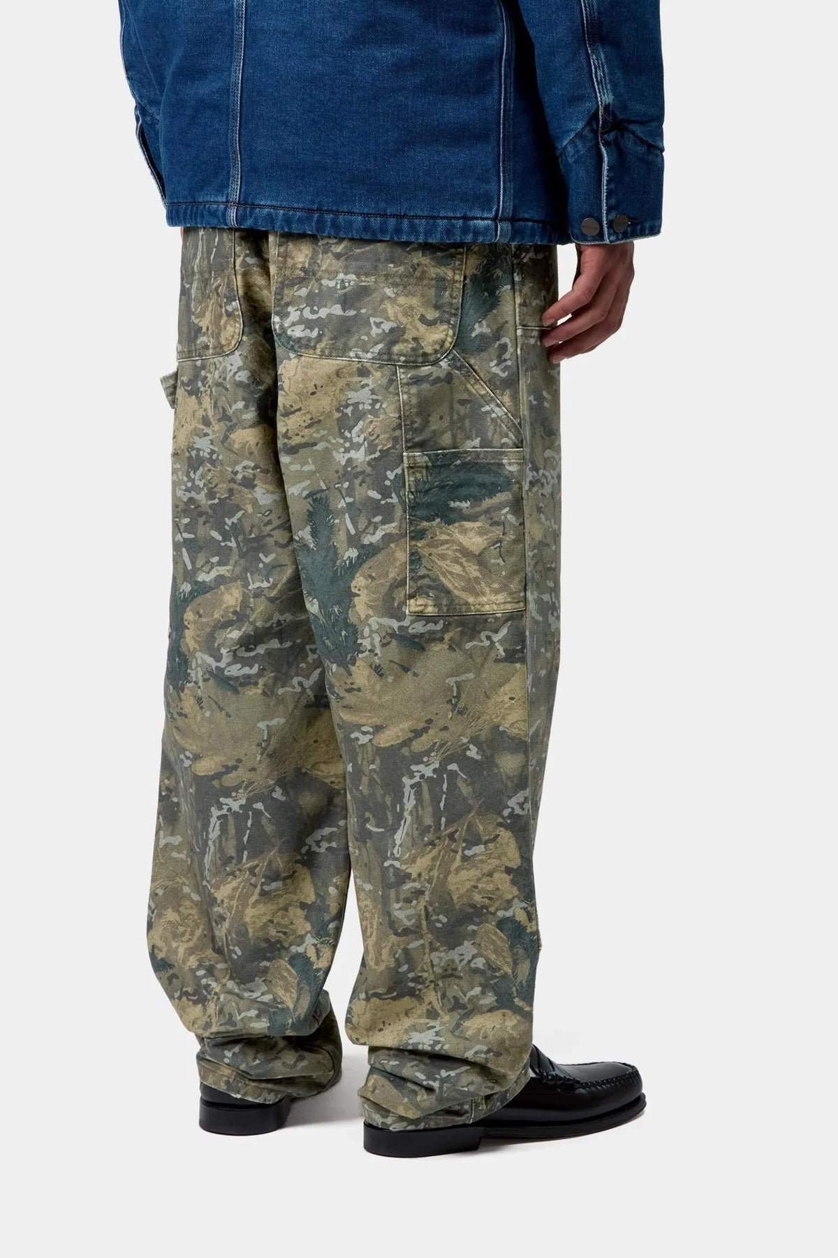 Carhartt WIP Double Knee Pant Camo Combi/Green pants Carhartt WIP 