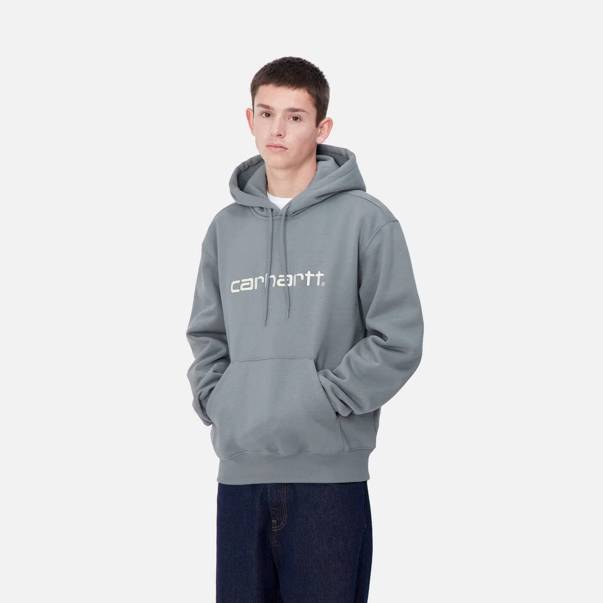 Carhartt WIP Hooded Carhartt Sweat Dove Grey/Wax hoodies Carhartt WIP 