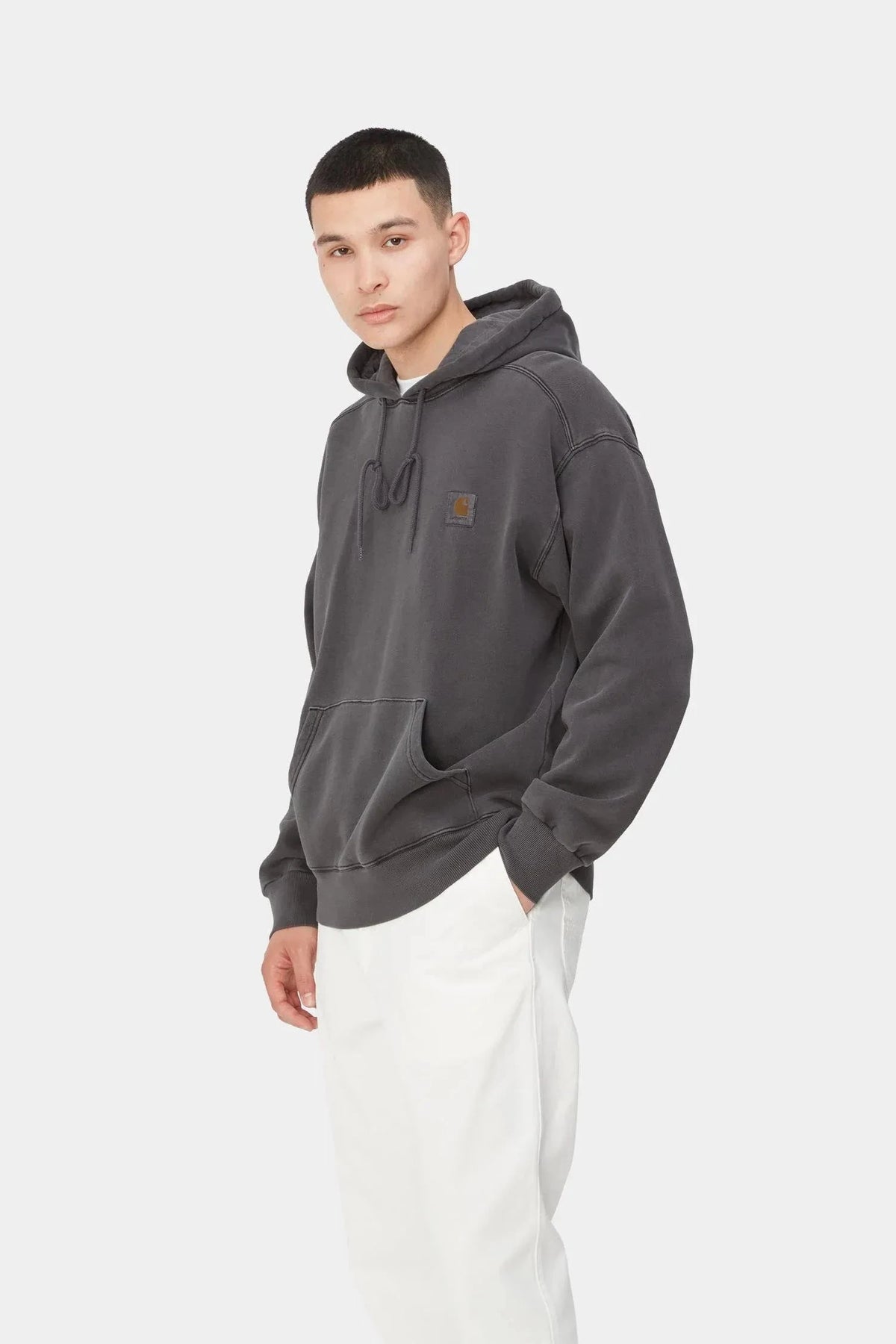 Carhartt WIP Hooded Nelson Sweat Black (Garment Dyed) hoodies Carhartt WIP 