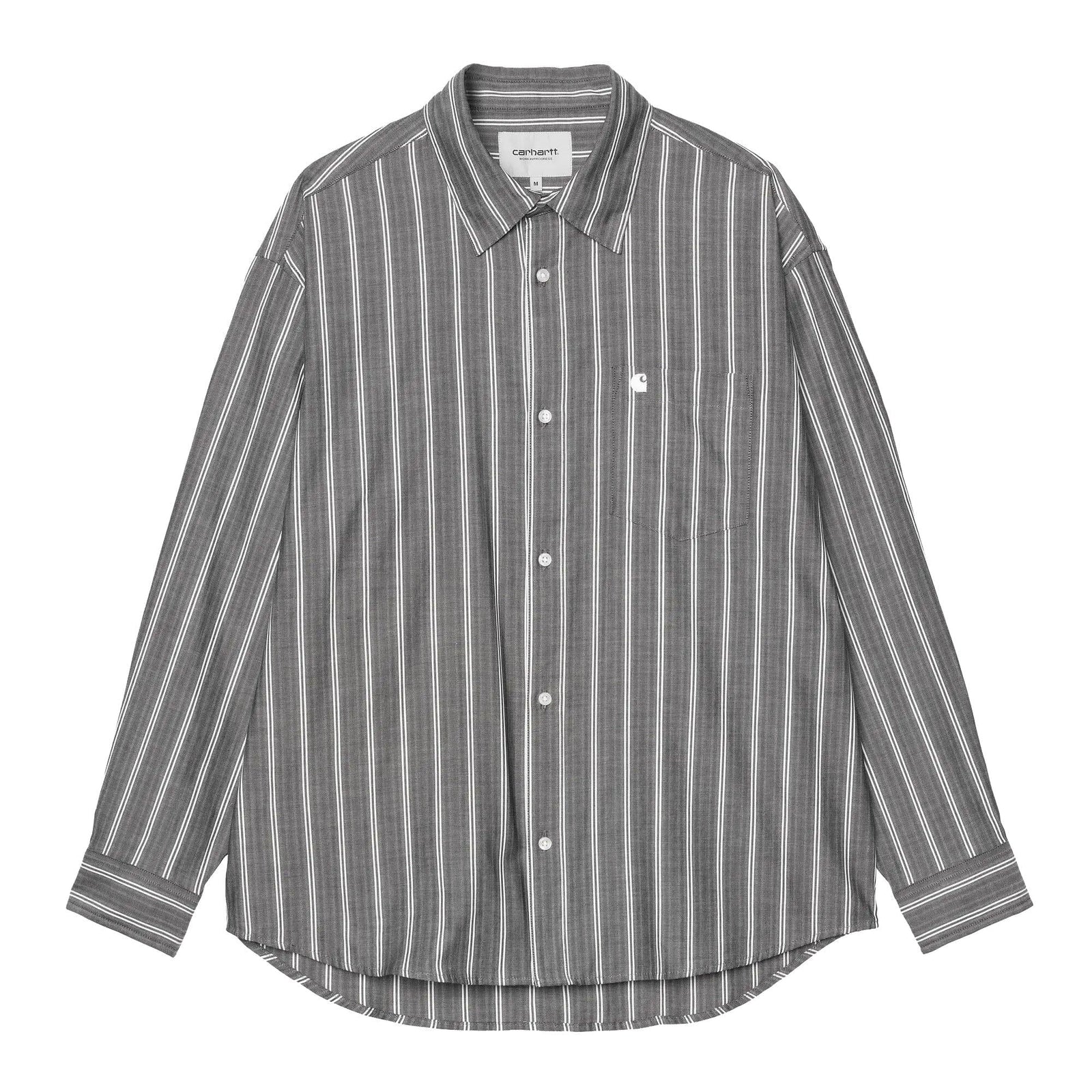 Carhartt WIP L/S Beale Stripe Shirt Black/White shirts Carhartt WIP 