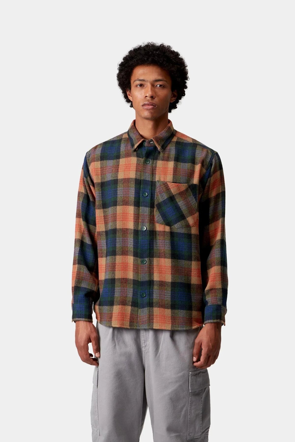 Carhartt WIP L/S Dern Shirt Dern Check/Sycamore Tree shirts Carhartt WIP 