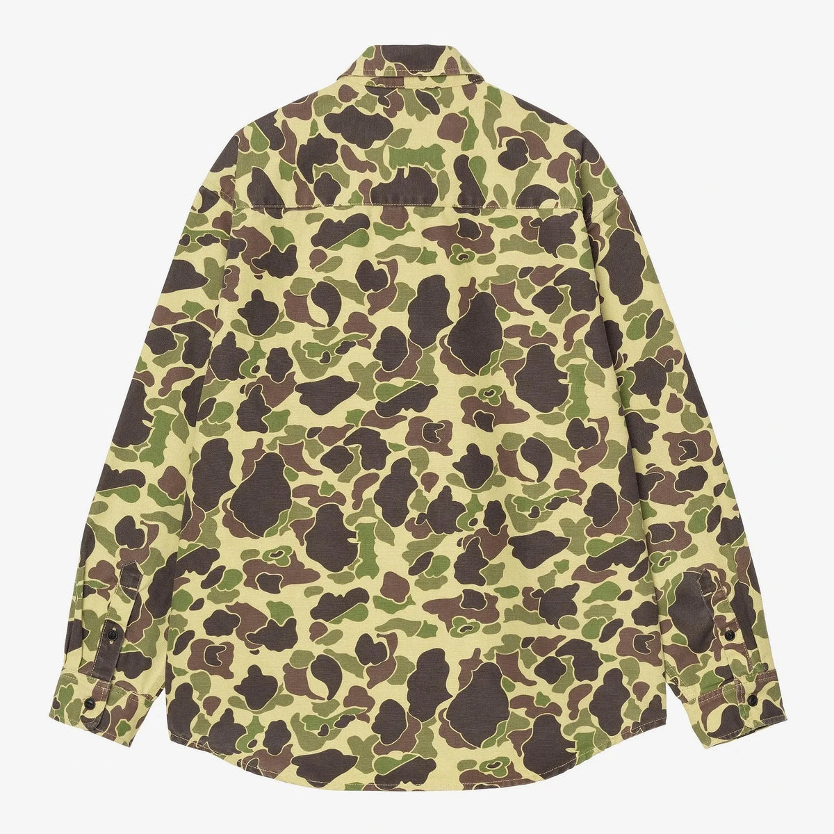 Carhartt WIP L/S Duck Shirt Camo Duck/Green shirts Carhartt WIP 