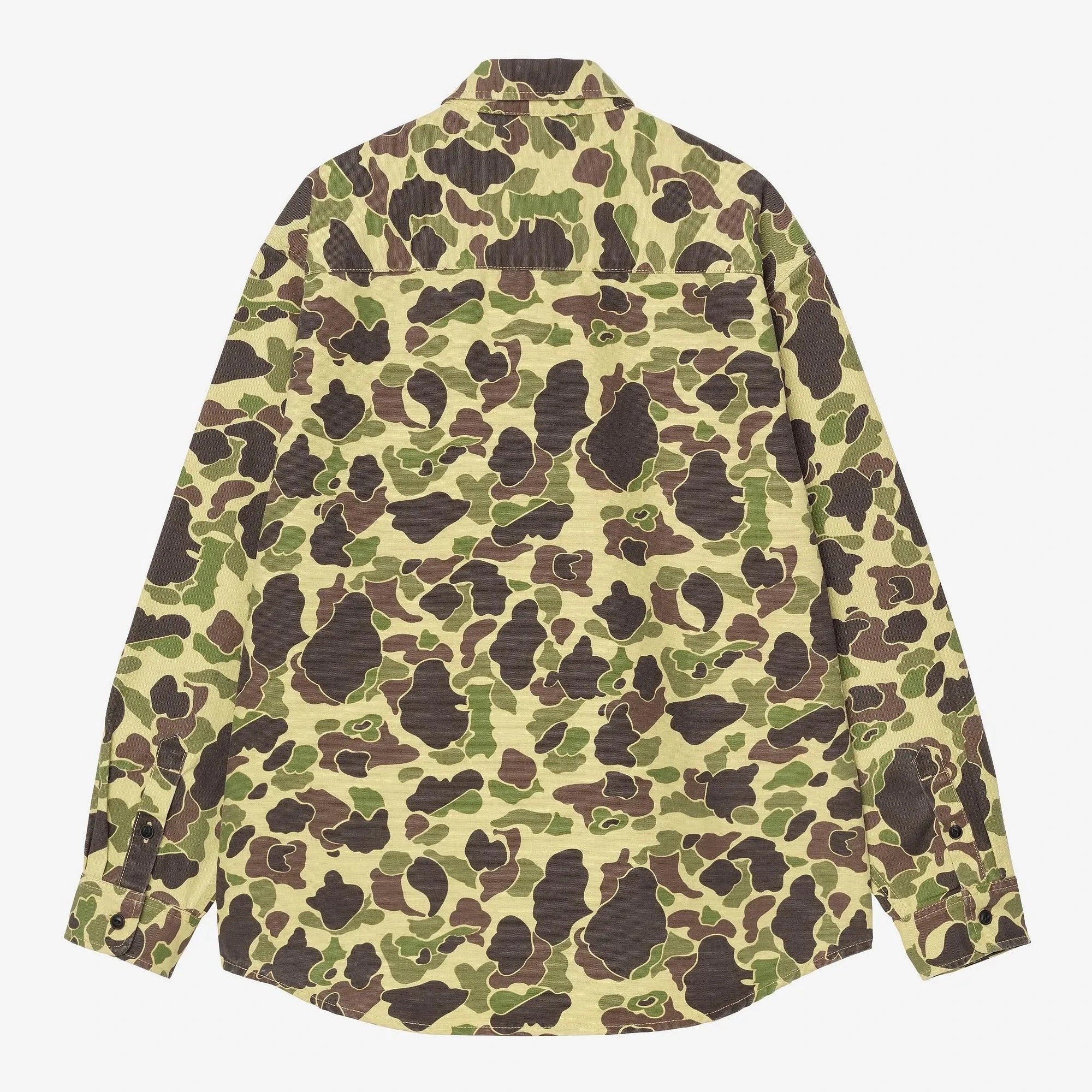 Carhartt WIP L/S Duck Shirt Camo Duck/Green - Coureur Goods Carhartt WIP L/S Duck Shirt Camo Duck/Green - Coureur Goods