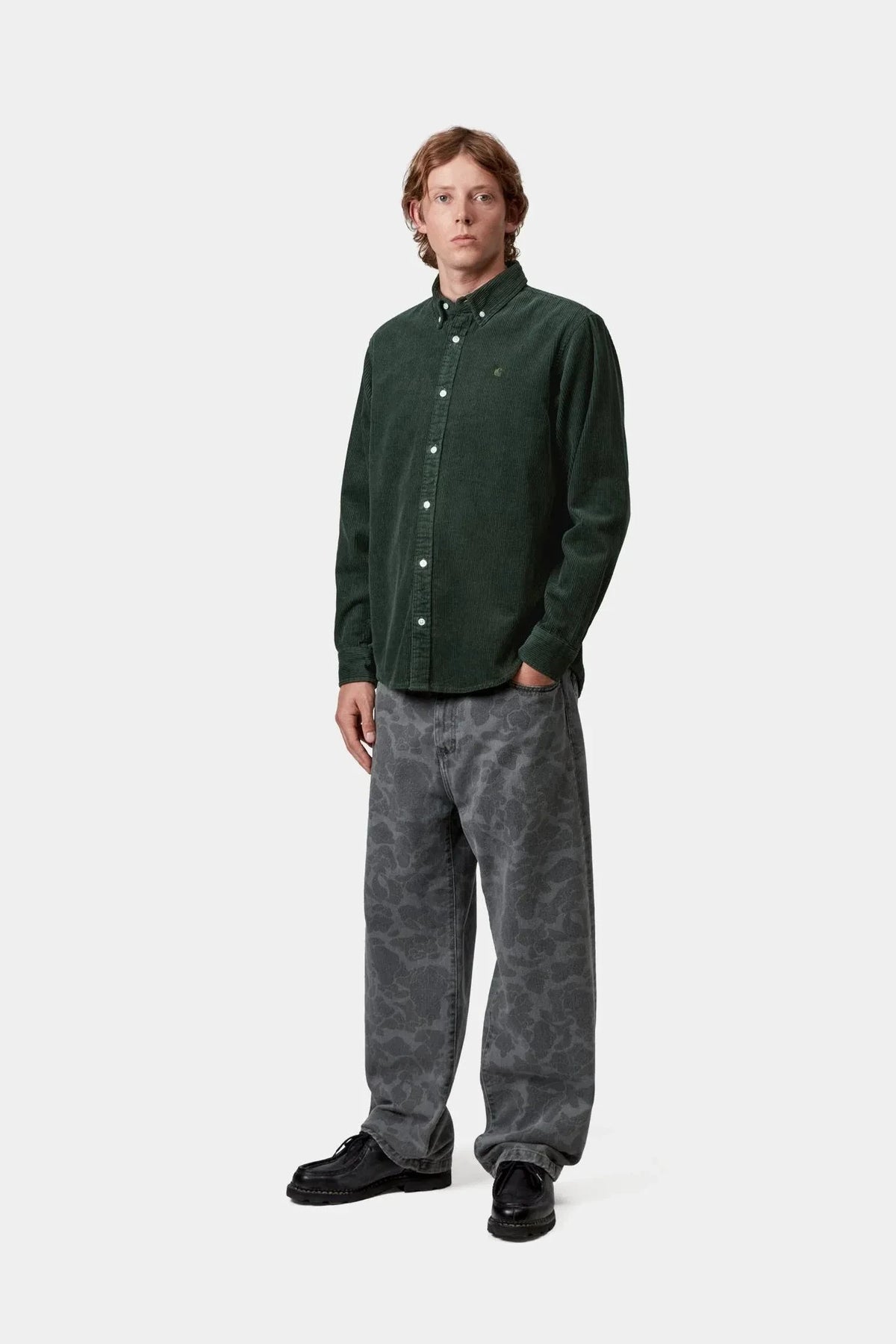 Carhartt WIP L/S Madison Cord Shirt Sycamore Tree shirts Carhartt WIP 