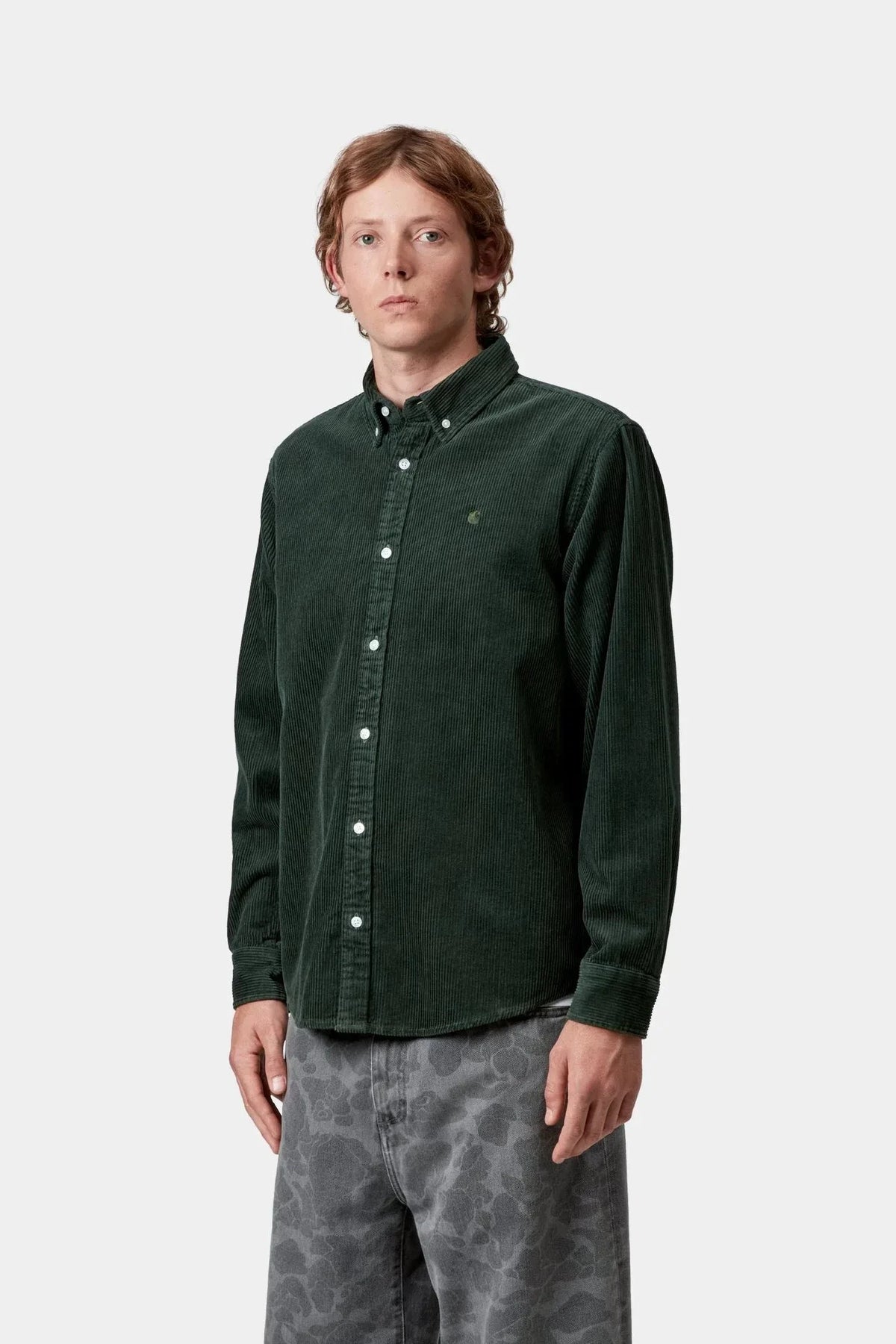Carhartt WIP L/S Madison Cord Shirt Sycamore Tree shirts Carhartt WIP 