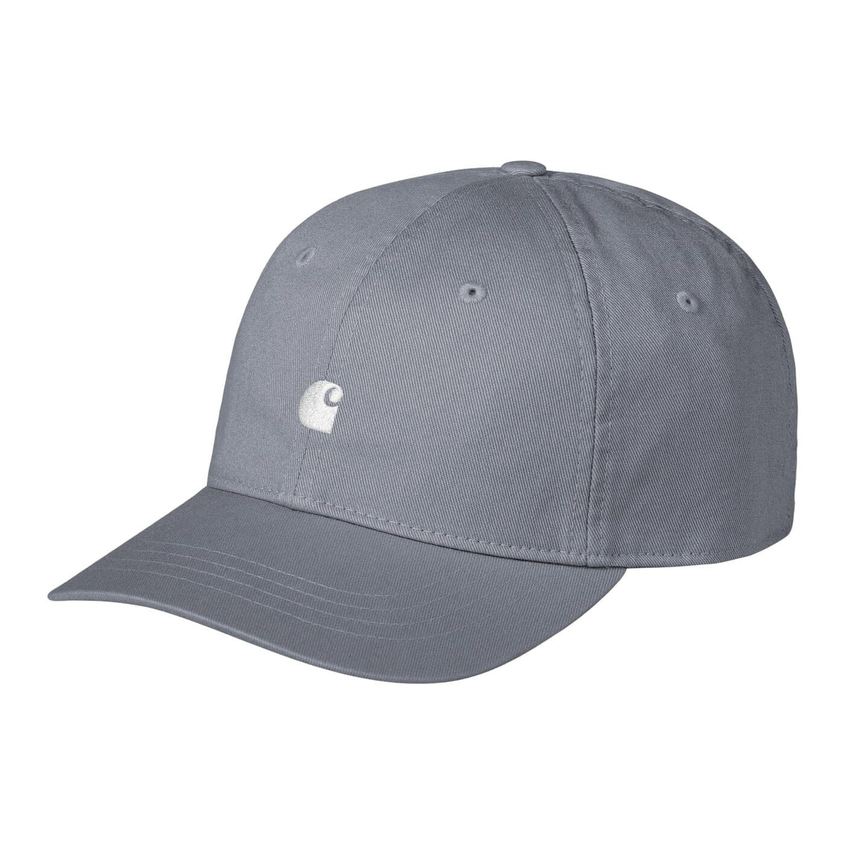 Carhartt WIP Madison Logo Cap Shady Blue/White hats Carhartt WIP 