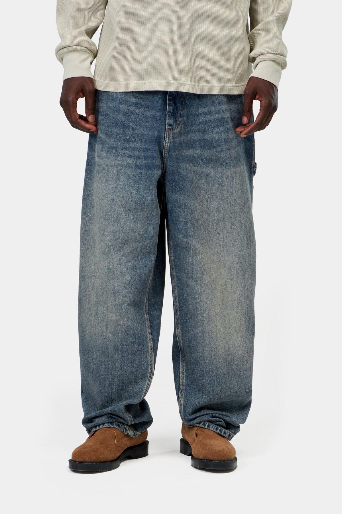Carhartt WIP OG Single Knee Pant Blue (Worn Used Wash) pants Carhartt WIP 