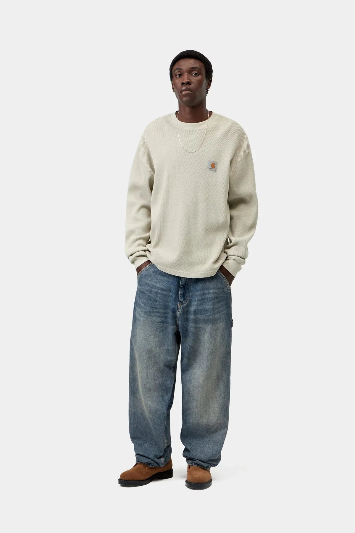 Carhartt WIP OG Single Knee Pant Blue (Worn Used Wash) pants Carhartt WIP 