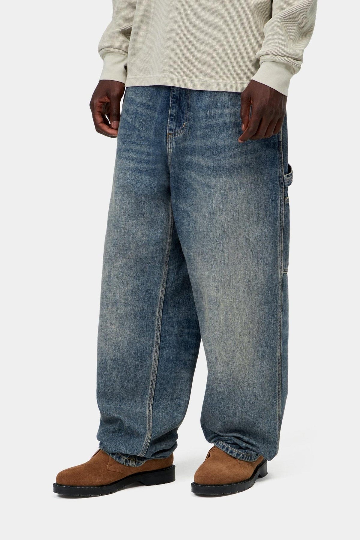 Carhartt WIP OG Single Knee Pant Blue (Worn Used Wash) pants Carhartt WIP 