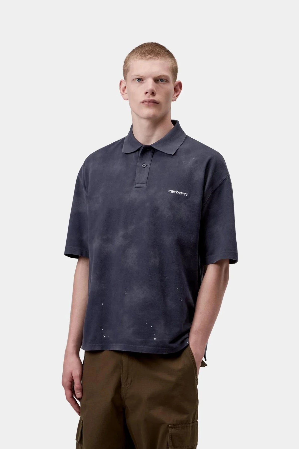 Carhartt WIP Painter Polo Dark Navy/Destroy Wash shirts Carhartt WIP 