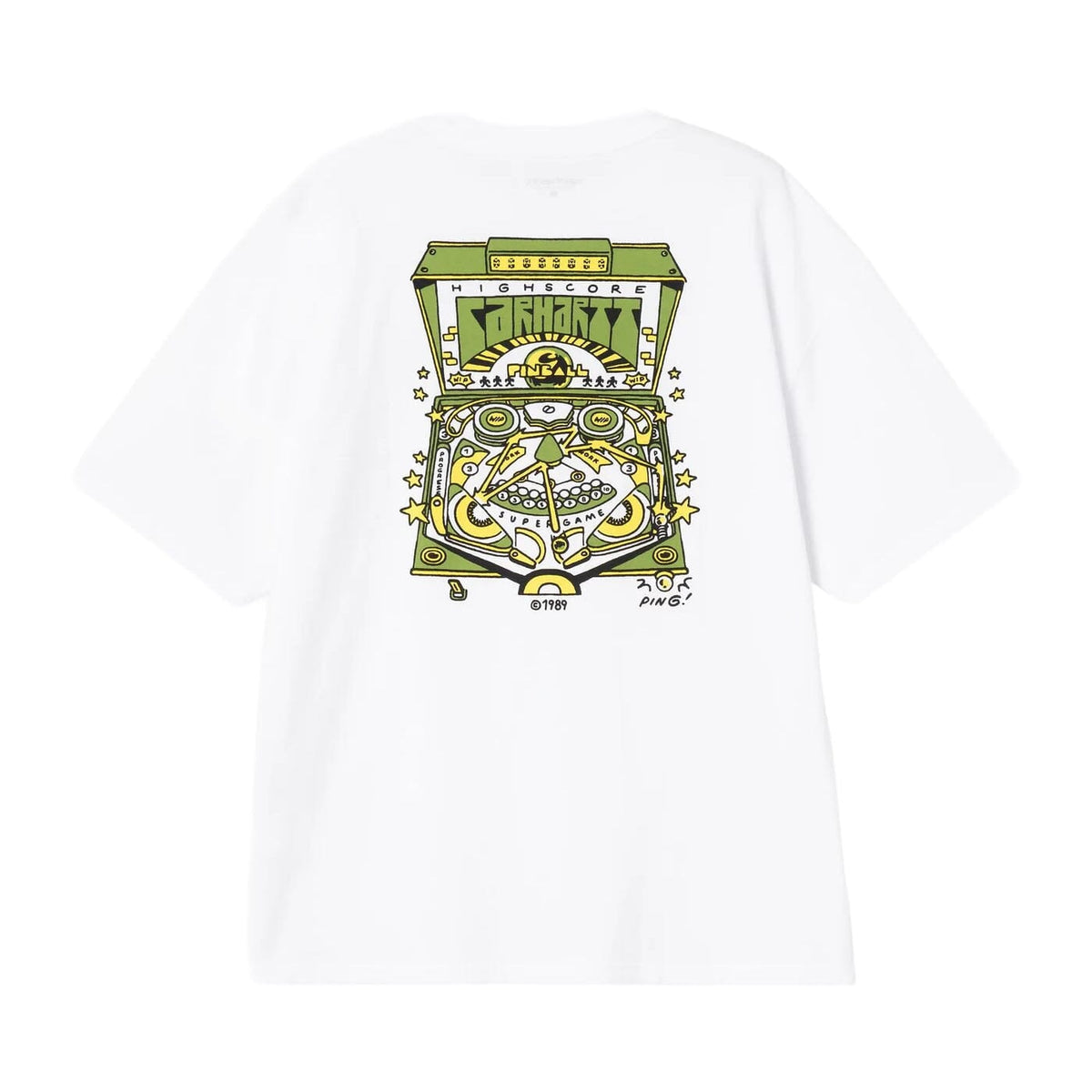 Carhartt WIP Pinball Tee White tees Carhartt WIP 