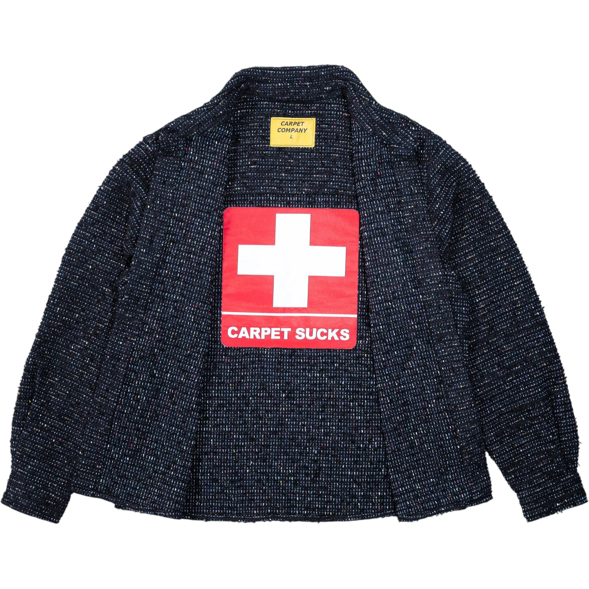 Carpet Co C-Star Basket Weave Button Up Black shirts Carpet Co 