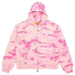 Carpet Co C-Star Double Zip Thermal Hoodie Pink Camo - Coureur Goods