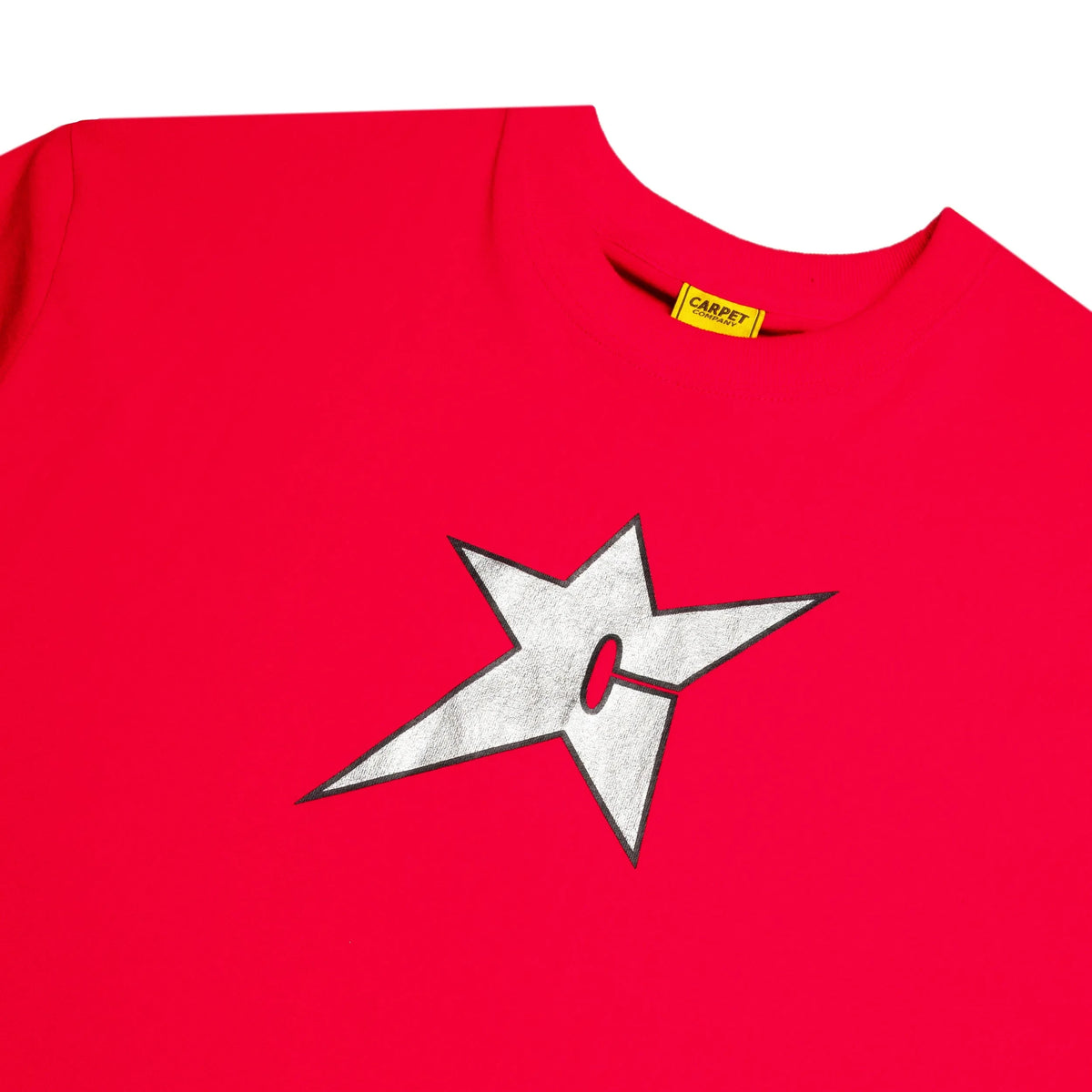 Carpet Co C-Star Metallic Tee Red Tees Carpet Co 