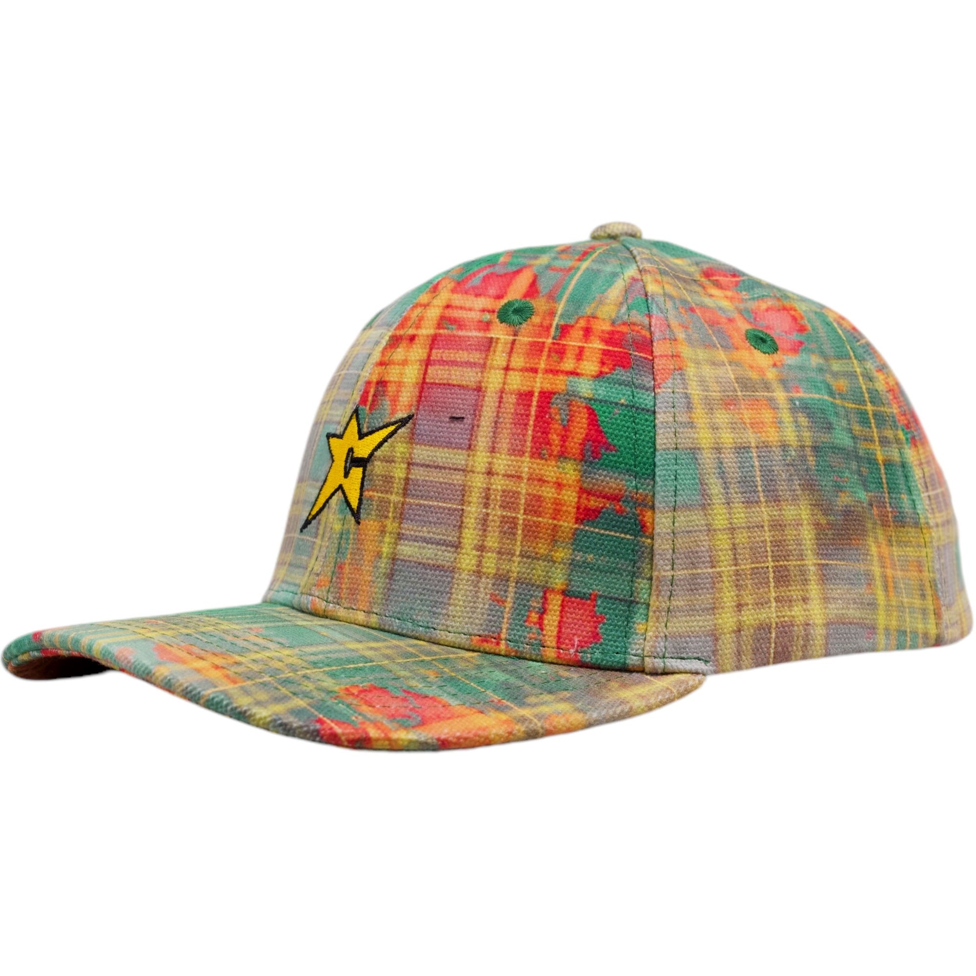 Carpet Co C Star Plaid Hat Green Hats Carpet Co 