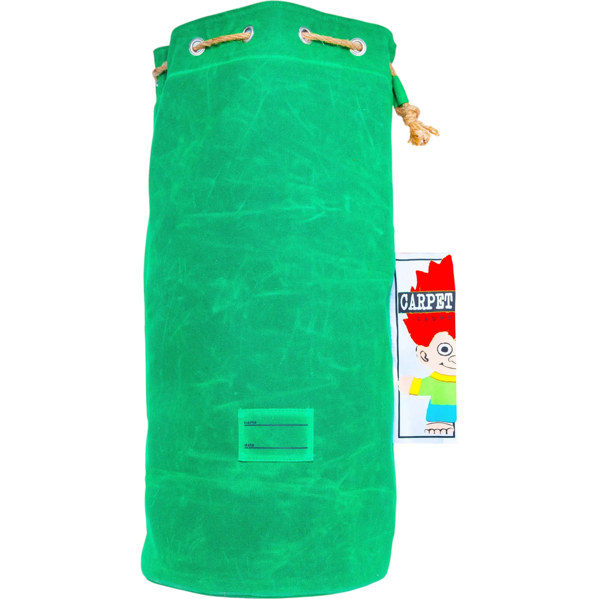 Carpet Co Canvas Laundry Bag Green bags Carpet Co 