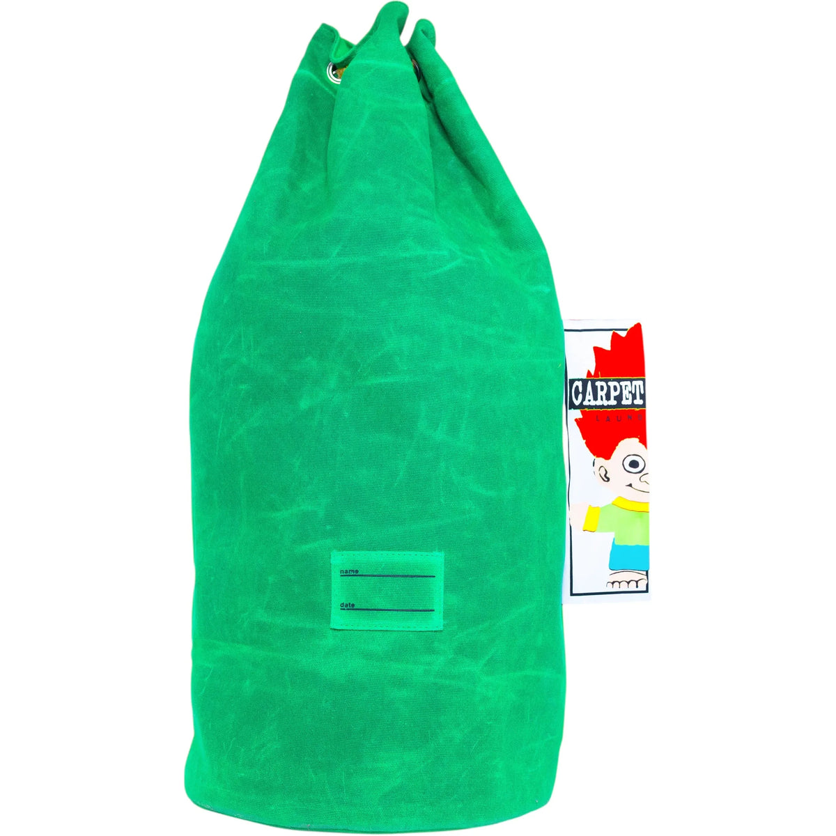 Carpet Co Canvas Laundry Bag Green bags Carpet Co 