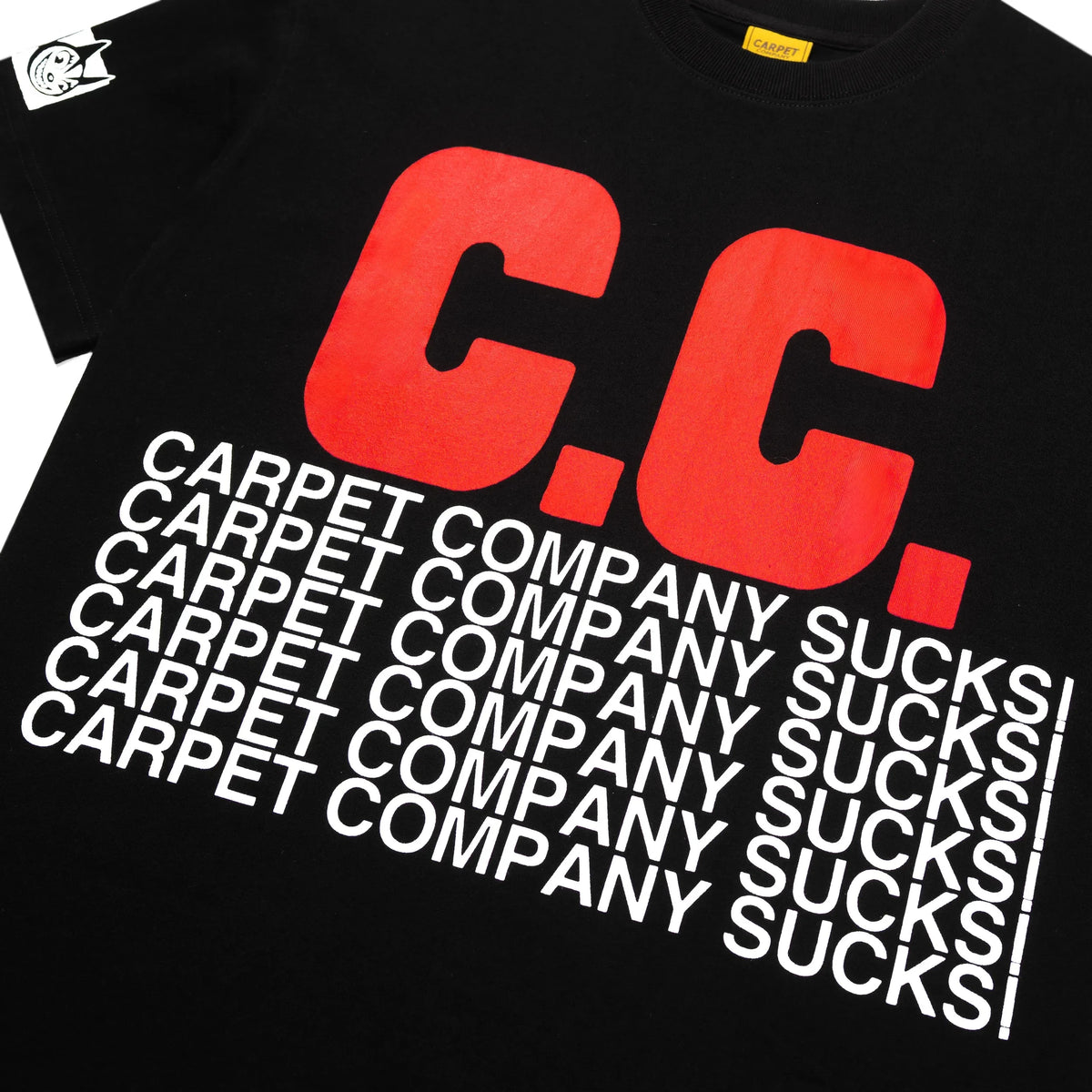 Carpet Co CC Sucks Tee Black Tees Carpet Co 
