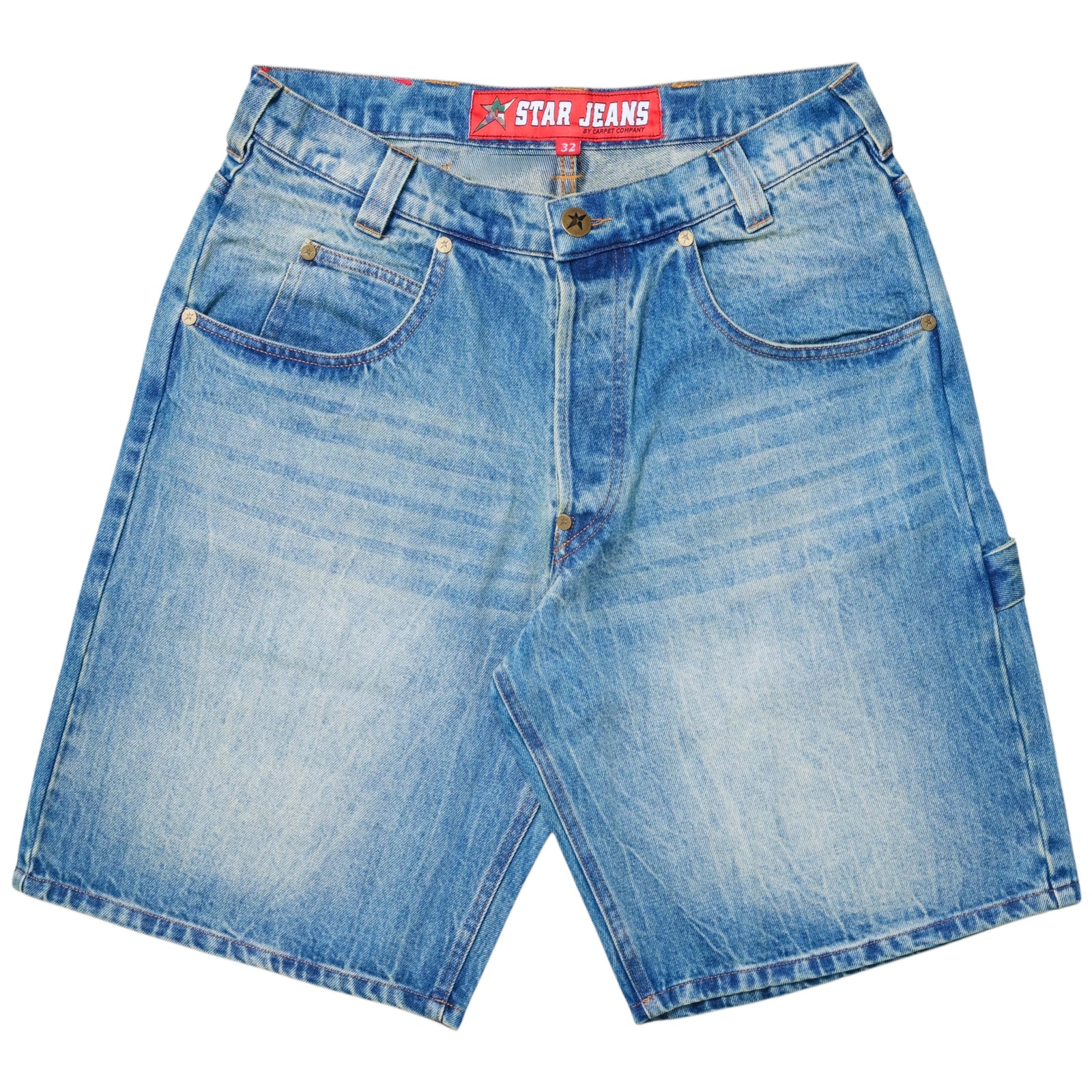 Carpet Co Faded C Star Denim Shorts Shorts Carpet Co 