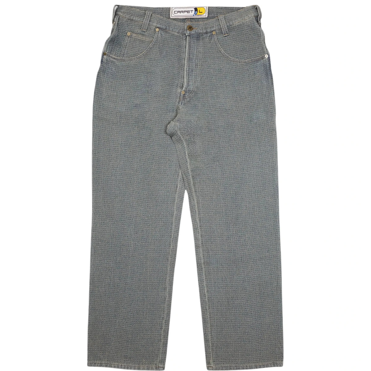 Carpet Co Interlock Stitch Denim Jeans Black Pants Carpet Co 