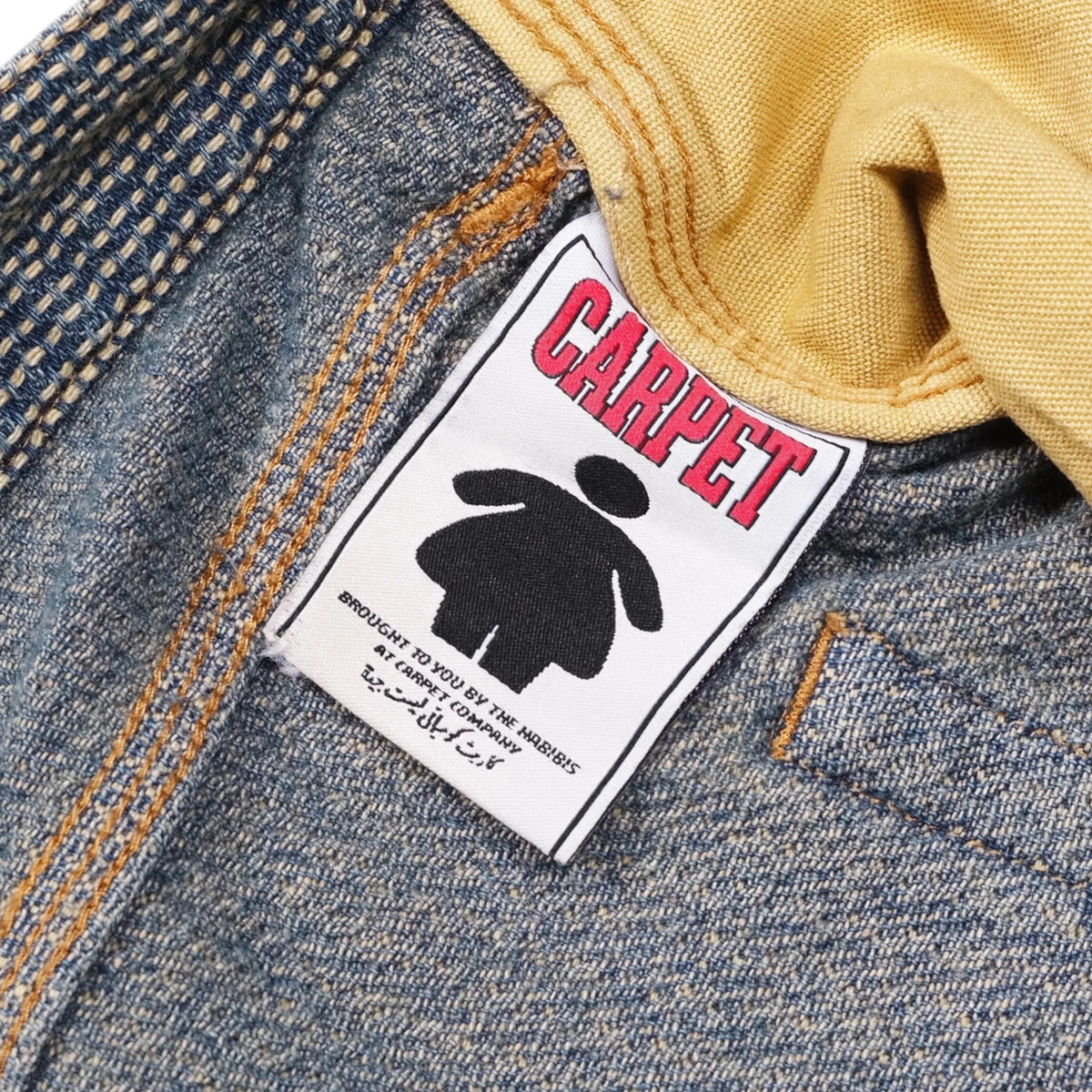 Carpet Co Interlock Stitch Denim Jeans Black Pants Carpet Co 