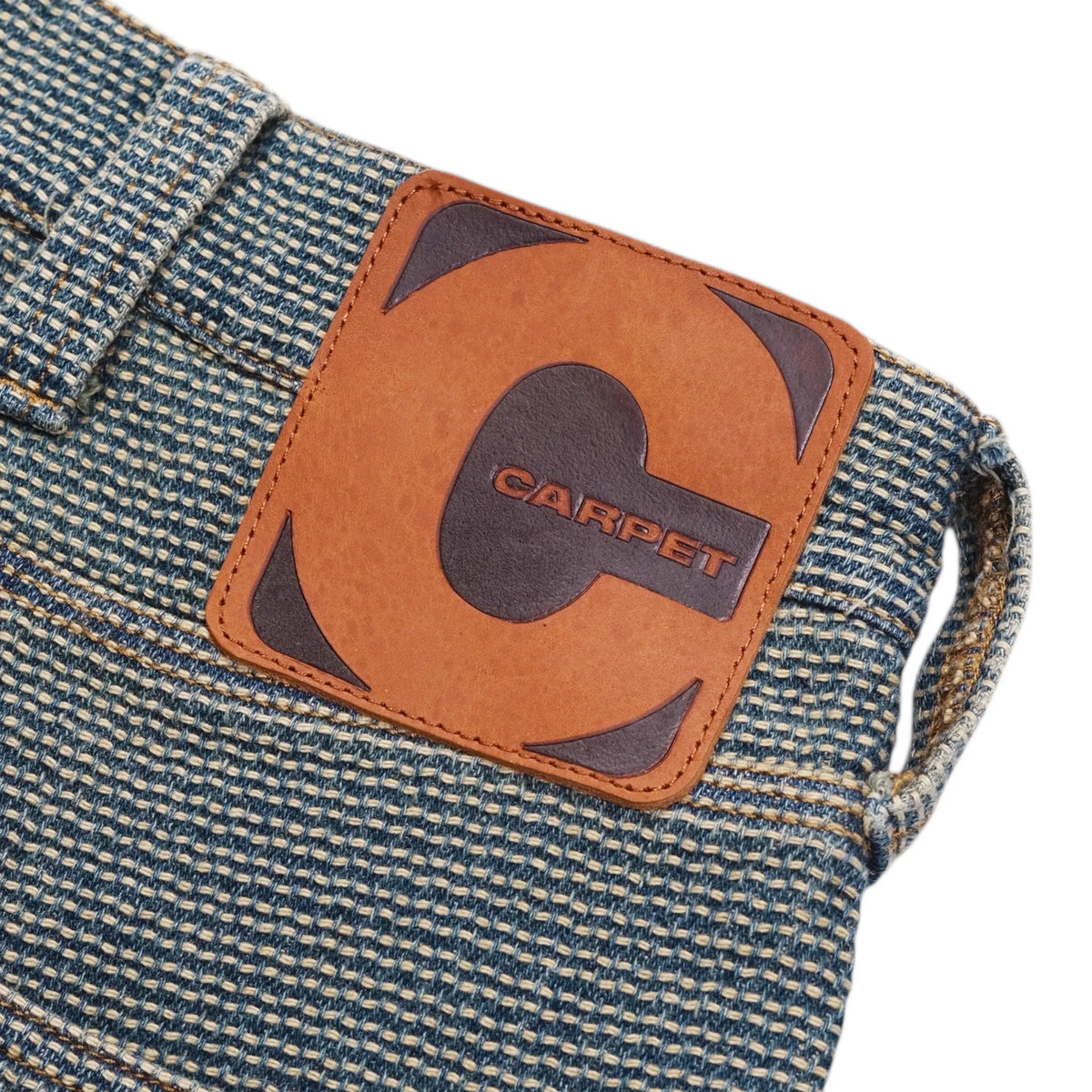 Carpet Co Interlock Stitch Denim Jeans Black Pants Carpet Co 