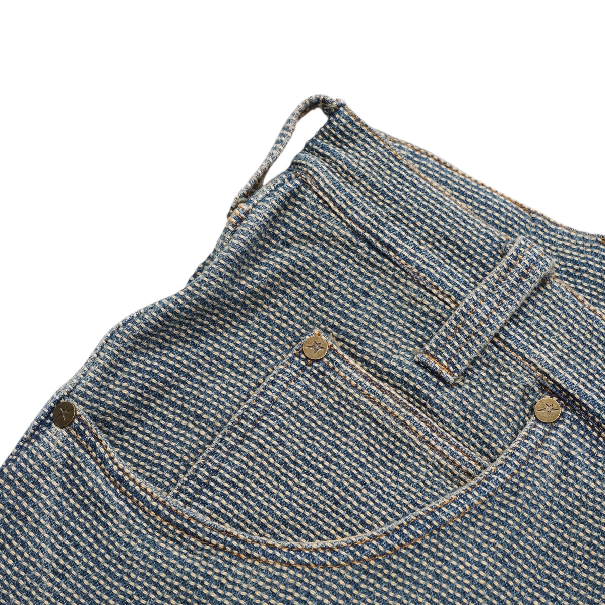 Carpet Co Interlock Stitch Denim Jeans Black Pants Carpet Co 