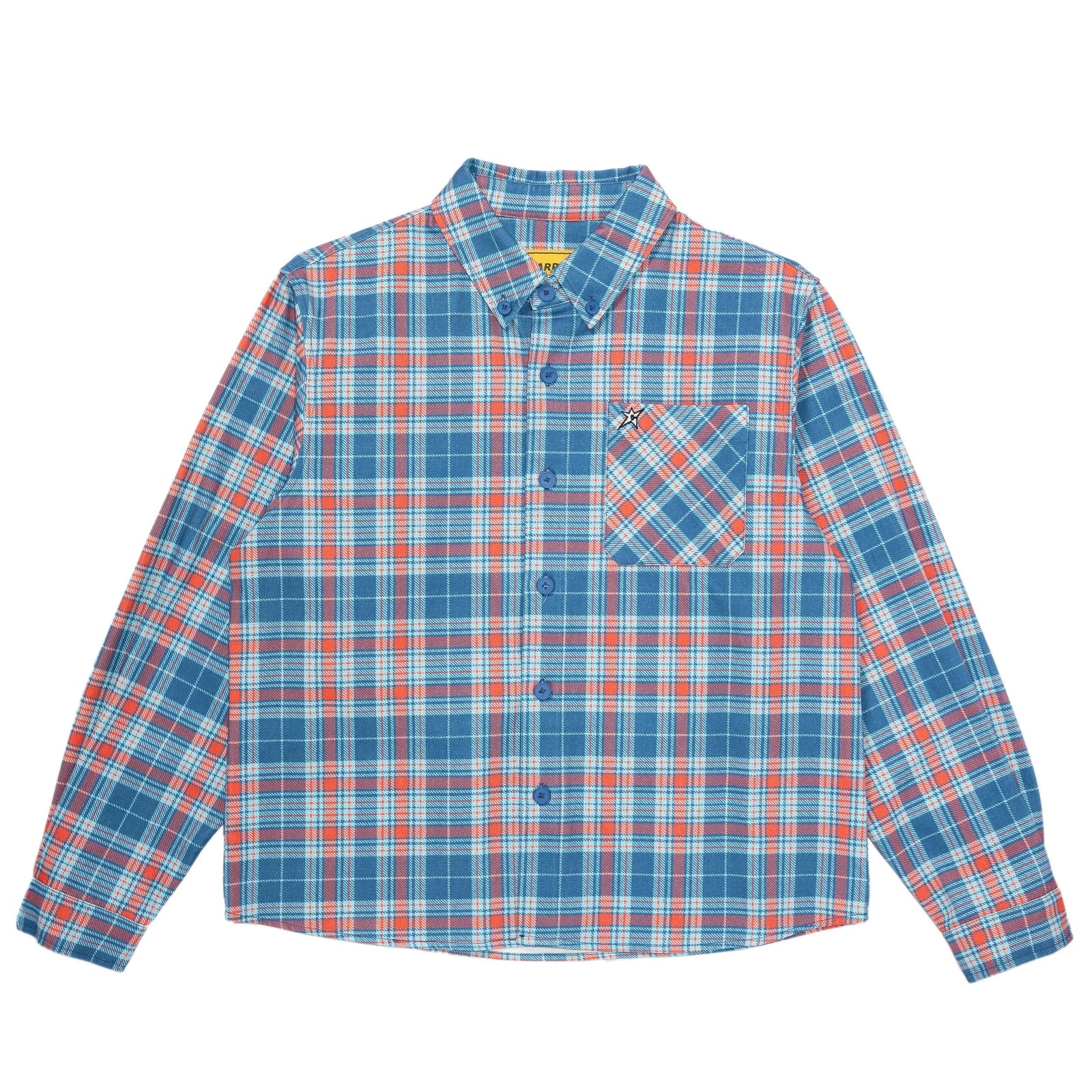 Carpet Co Plaid Canvas Button Up Baby Blue shirts Carpet Co 