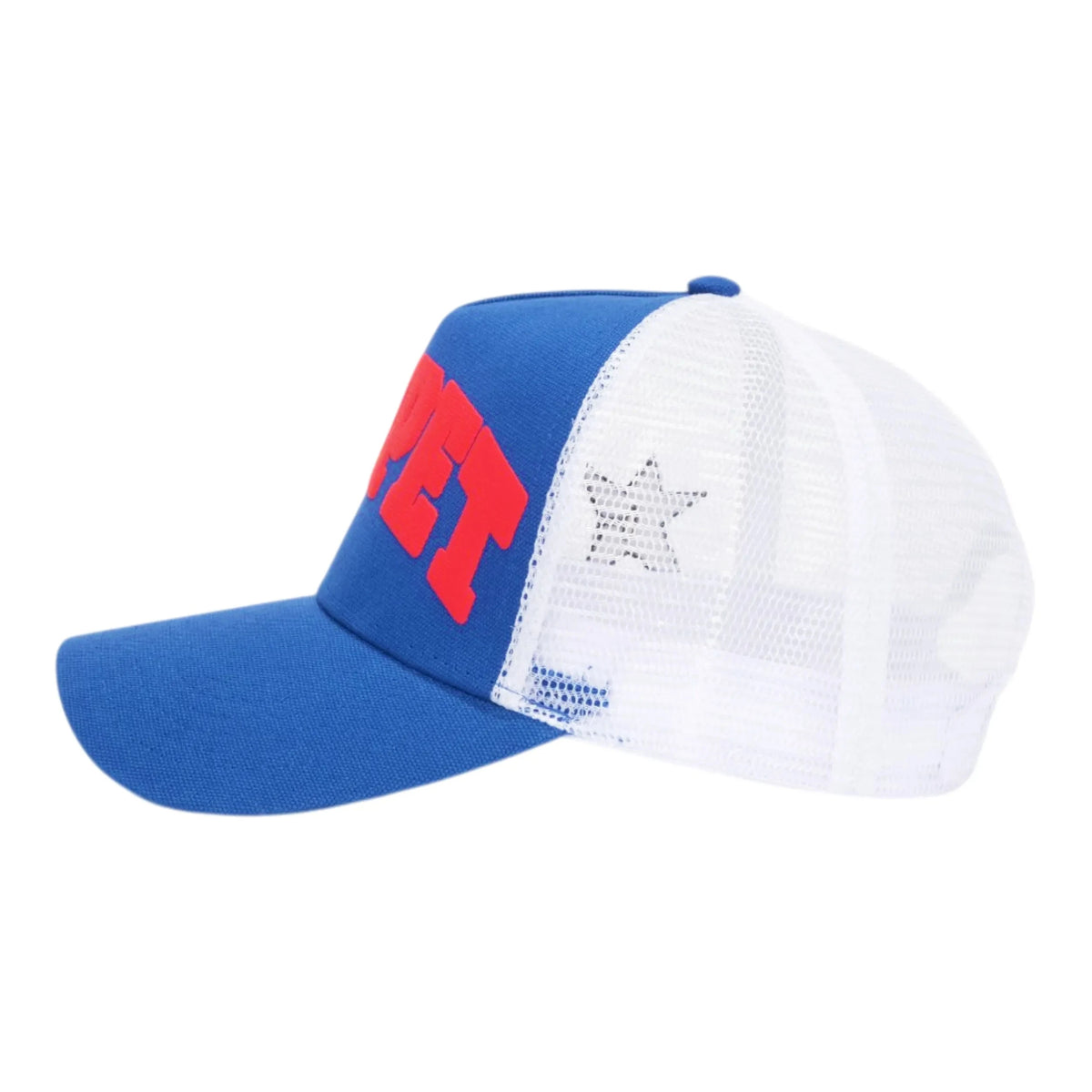 Carpet Co Varsity Trucker Hat Blue Hats Carpet Co 