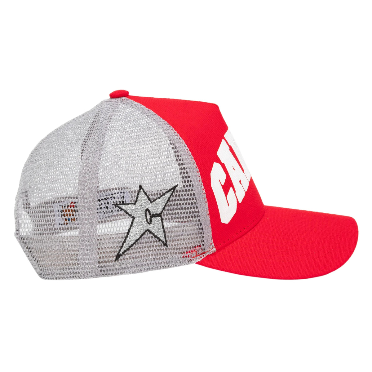 Carpet Co Varsity Trucker Hat Red Hats Carpet Co 