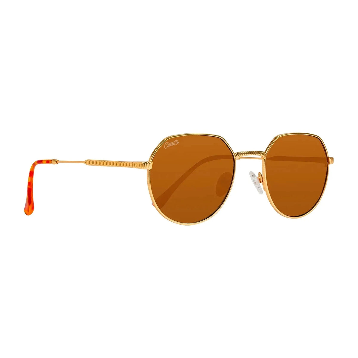 Cassette Melody Sunglasses Gold/Blonde Tortoise/Brown Lens Sunglasses Cassette Optics 