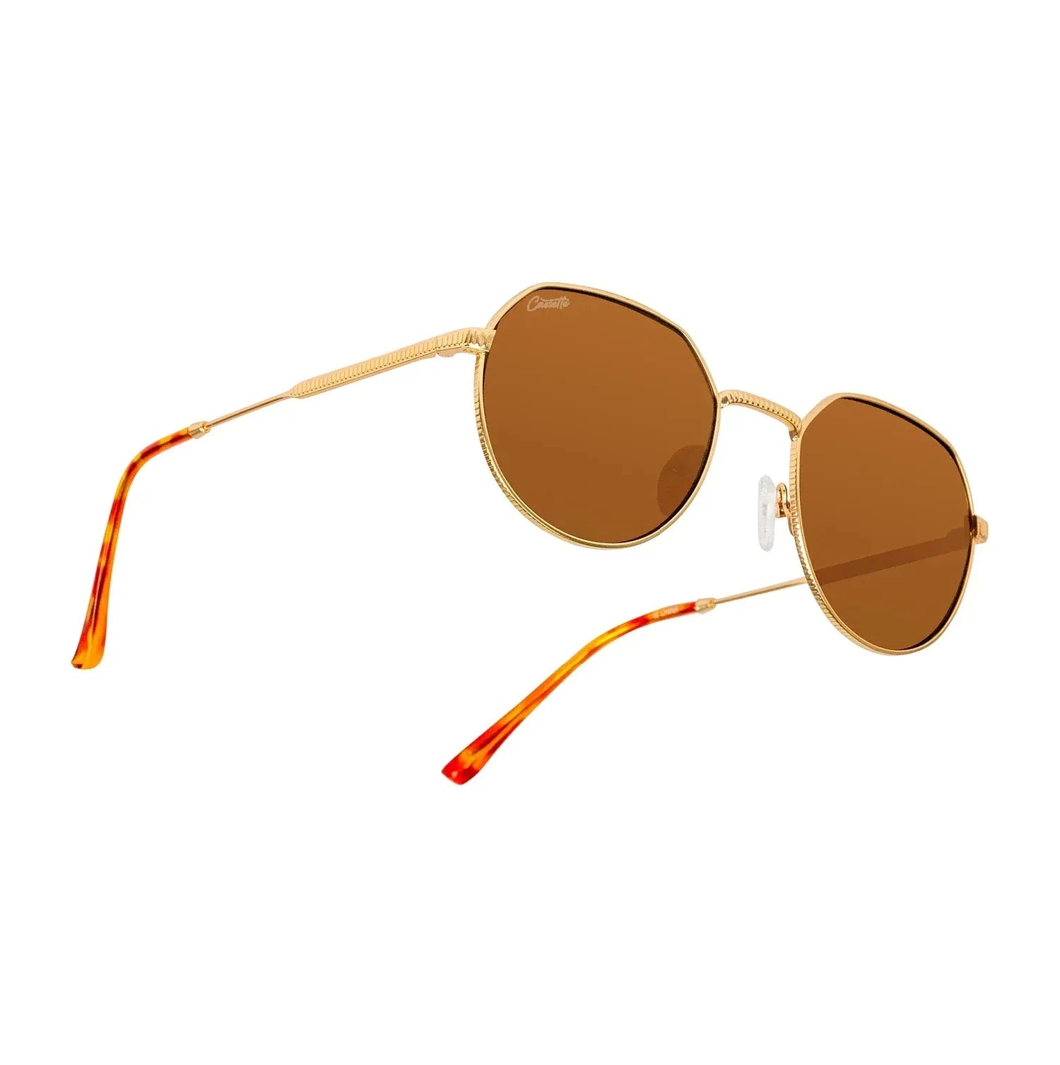 Cassette Melody Sunglasses Gold/Blonde Tortoise/Brown Lens Sunglasses Cassette Optics 