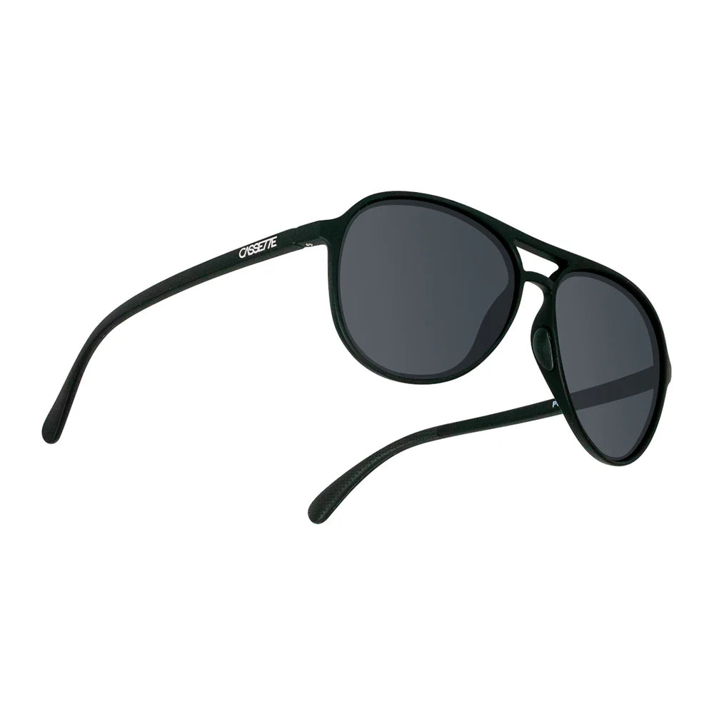 Cassette Optics Apollo Sunglasses Matte Black/Polarized Smoke Lens Sunglasses Cassette Optics 