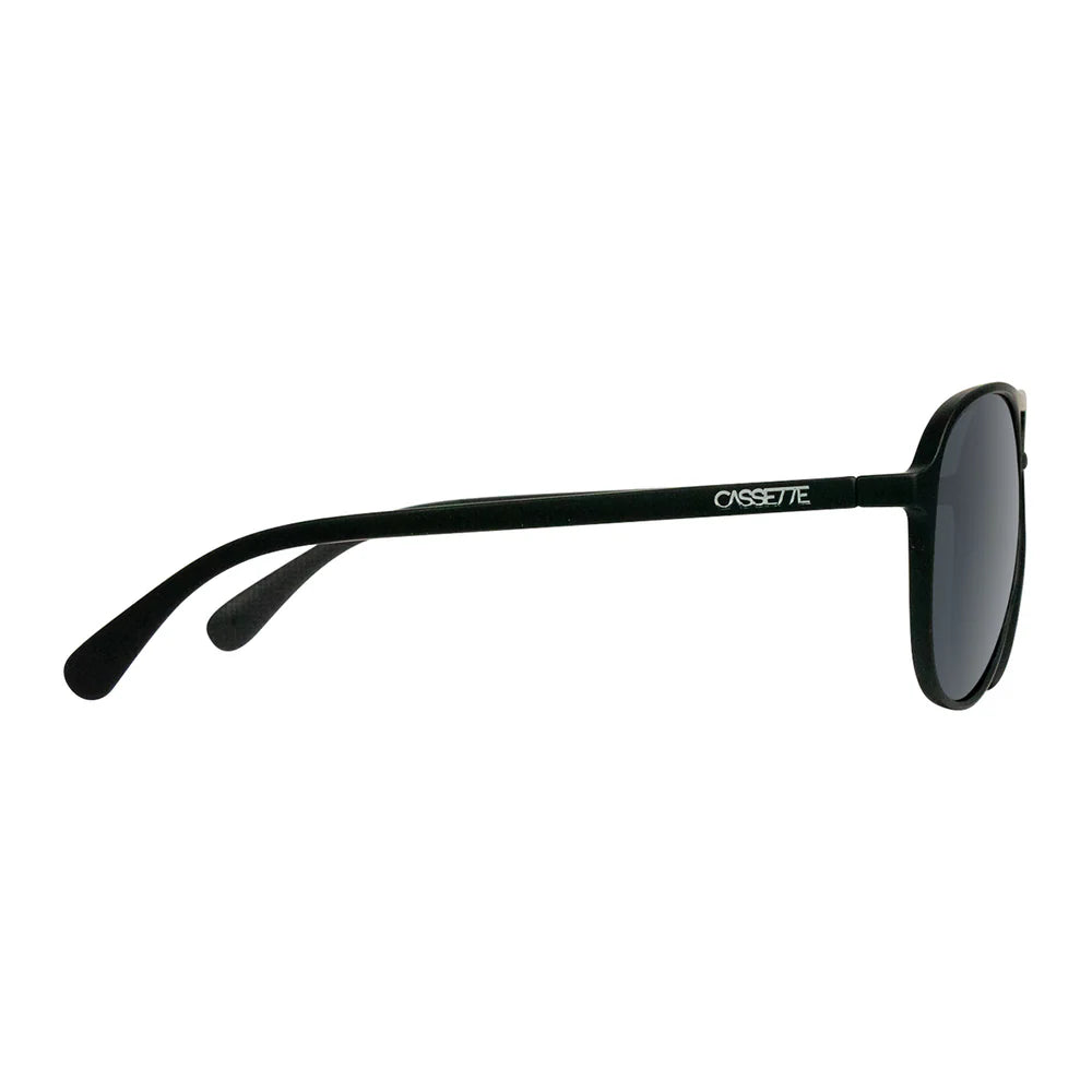Cassette Optics Apollo Sunglasses Matte Black/Polarized Smoke Lens Sunglasses Cassette Optics 