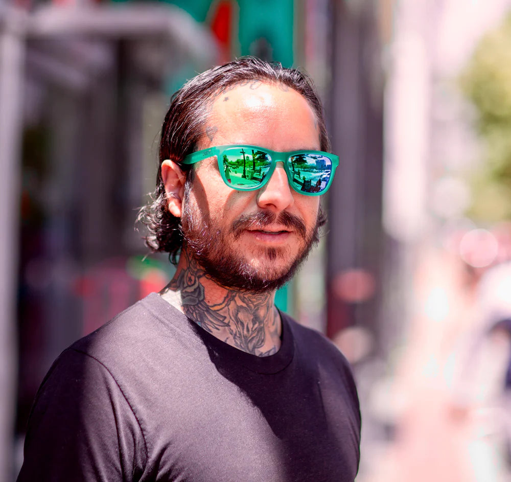 Cassette Optics Easy Livin Sunglasses Amazon Tortoise/Polarized Green Mirror Lens Sunglasses Cassette Optics 