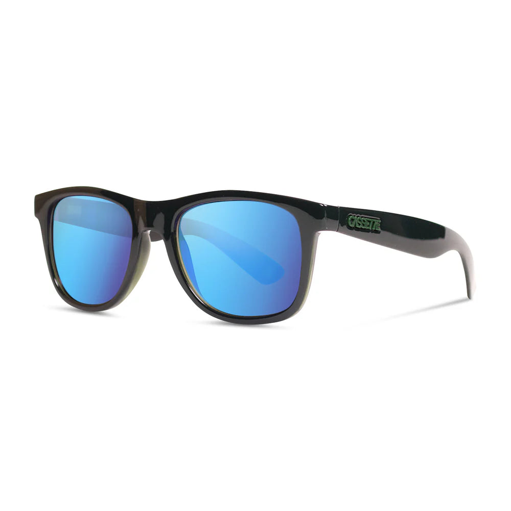Cassette Optics OGLX Sunglasses Deep Woods Green/Blue Mirror Lens Sunglasses Cassette Optics 