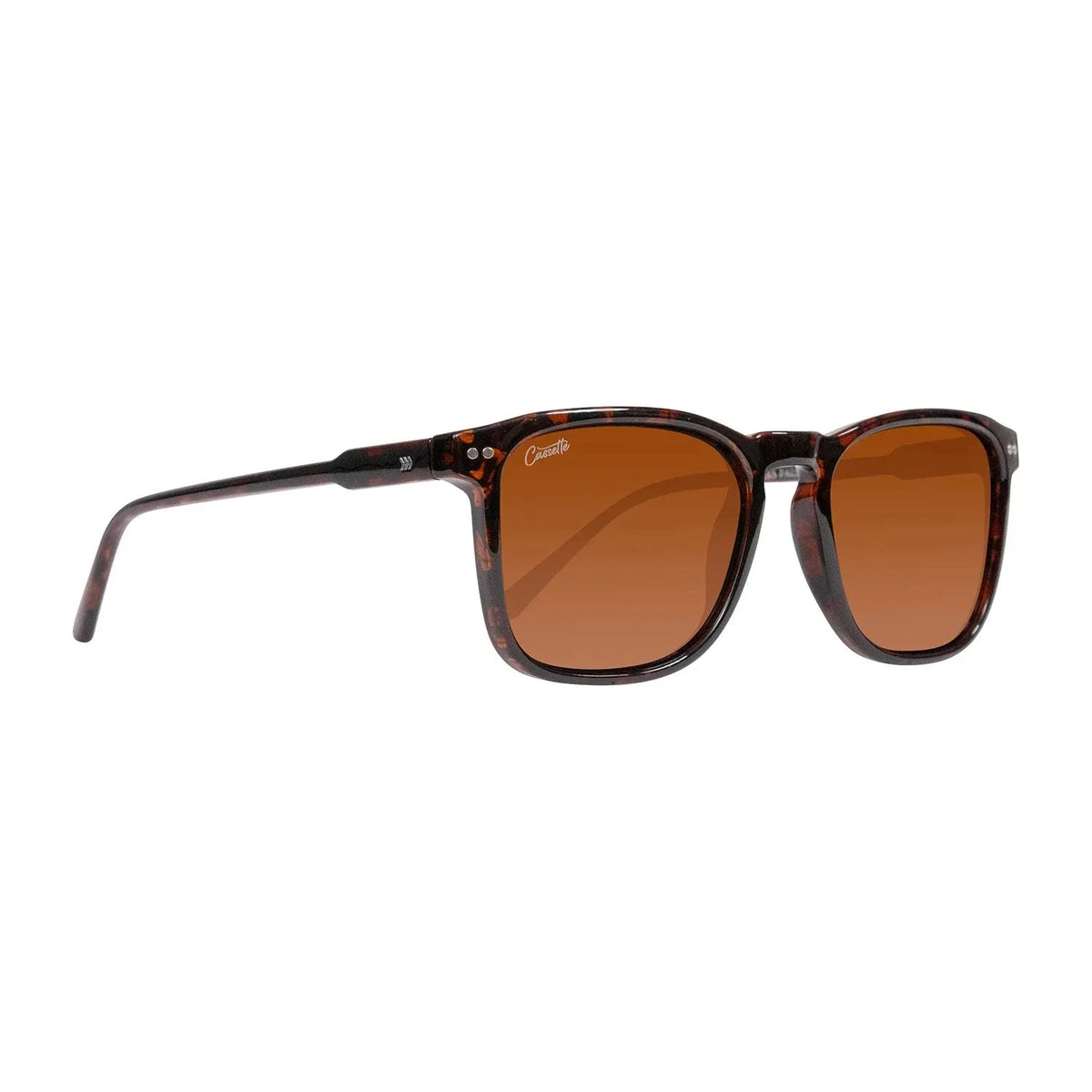 Cassette Playlist Sunglasses Splatter Tortoise/Polarized Brown Lens Sunglasses Cassette Optics 