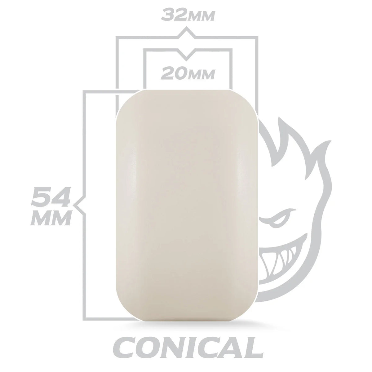 Spitfire 99A 52MM F4 Conical Yellow Print Wheels
