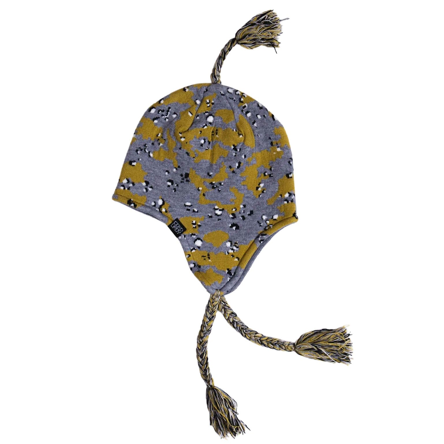 Corduroy 2027 Chip Camo Earflap Beanie Cement beanies Corduroy 