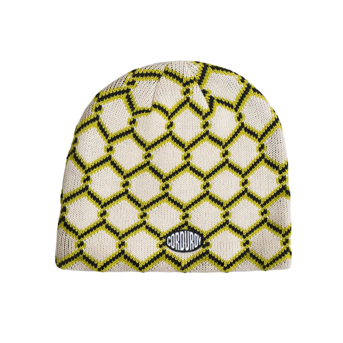 Corduroy 2027 Keep Out Skully Beanie Eggshell beanies Corduroy 