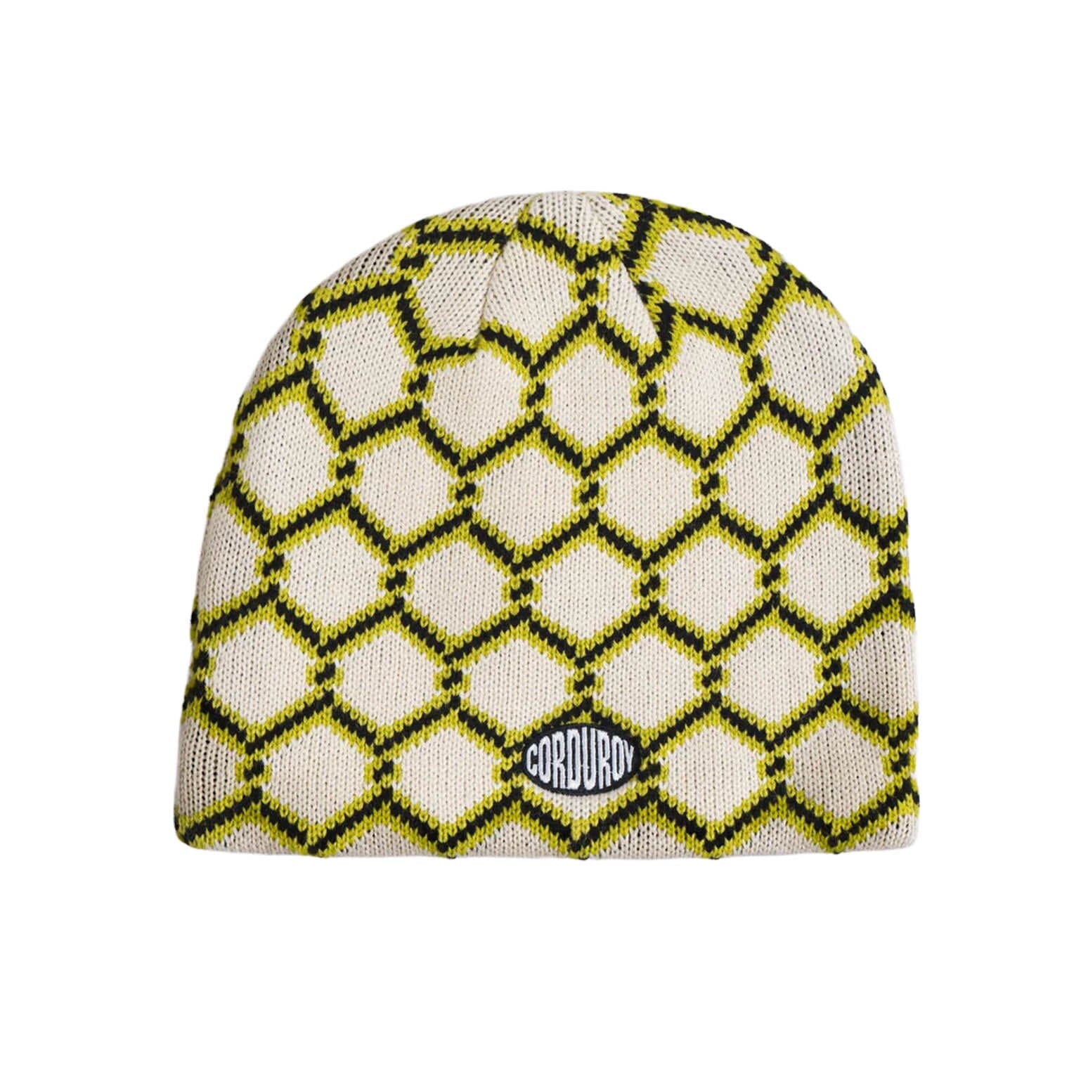 Corduroy 2027 Keep Out Skully Beanie Eggshell beanies Corduroy 