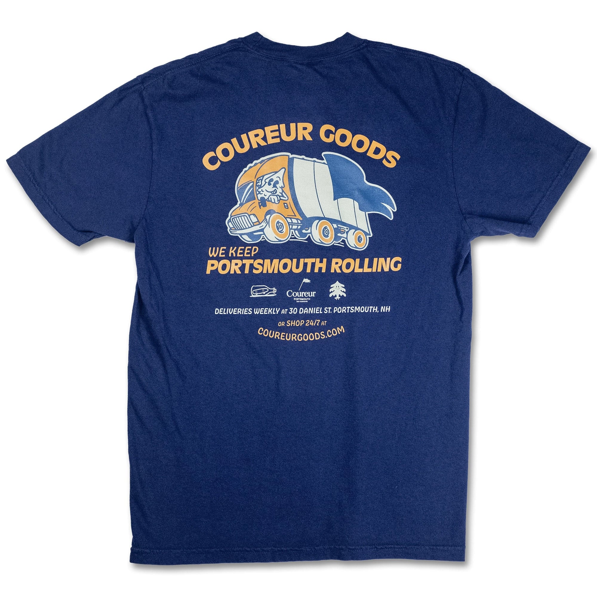 Coureur Goods Big Rig Tee True Navy Tees Coureur Goods 