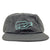 Coureur Goods Bottled Packable 6 Panel Cap Washed Black/Aqua hats Coureur Goods 