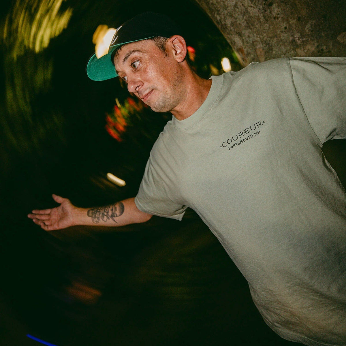 Coureur Goods Flash Panther Tee Sage tees Coureur Goods 