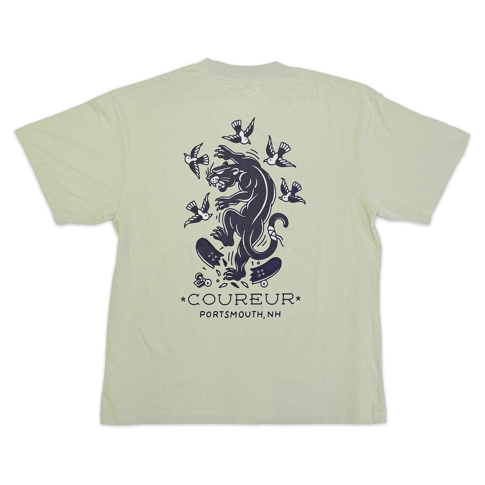 Coureur Goods Flash Panther Tee Sage Tees Coureur Goods 