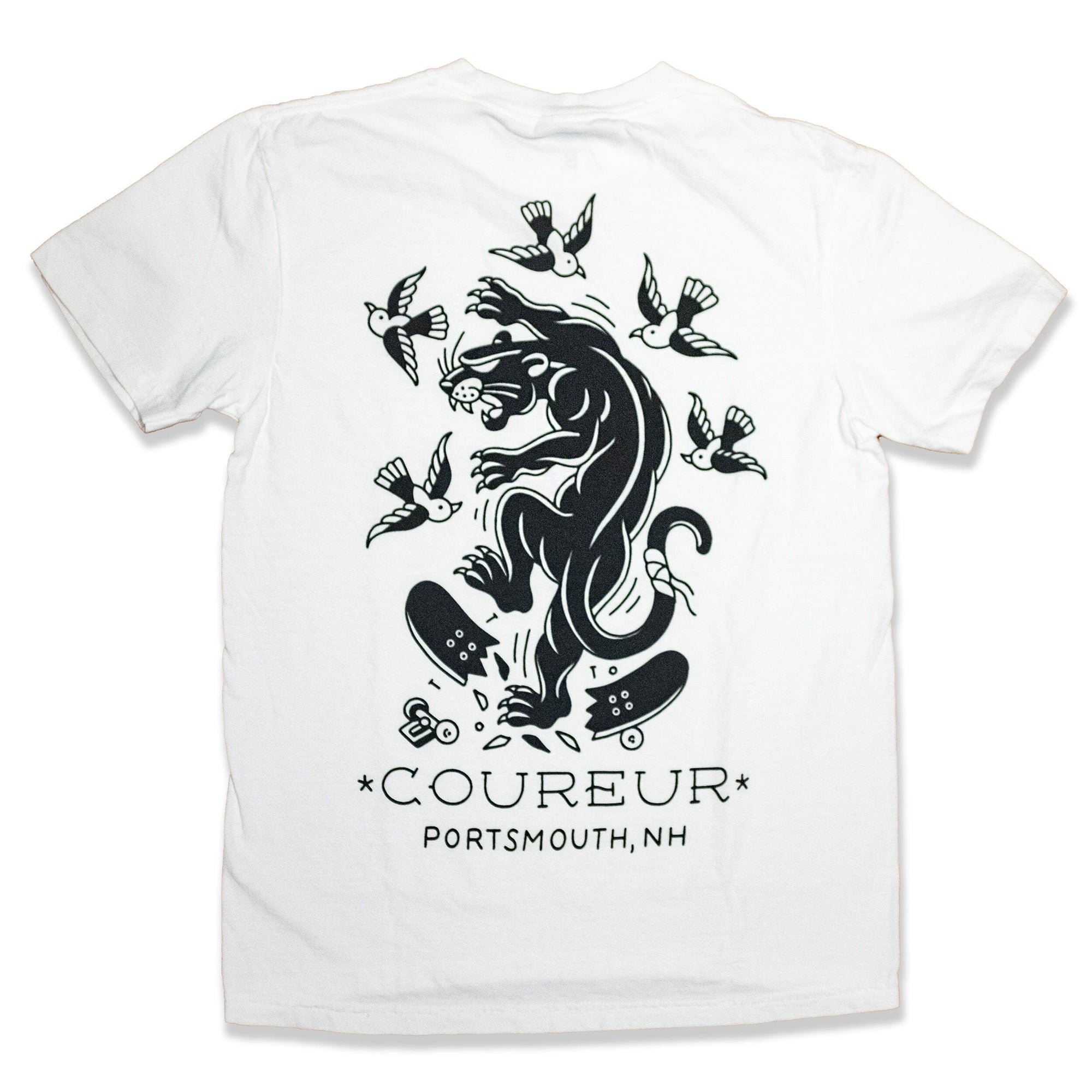 Coureur Goods Flash Panther Tee White tees Coureur Goods 