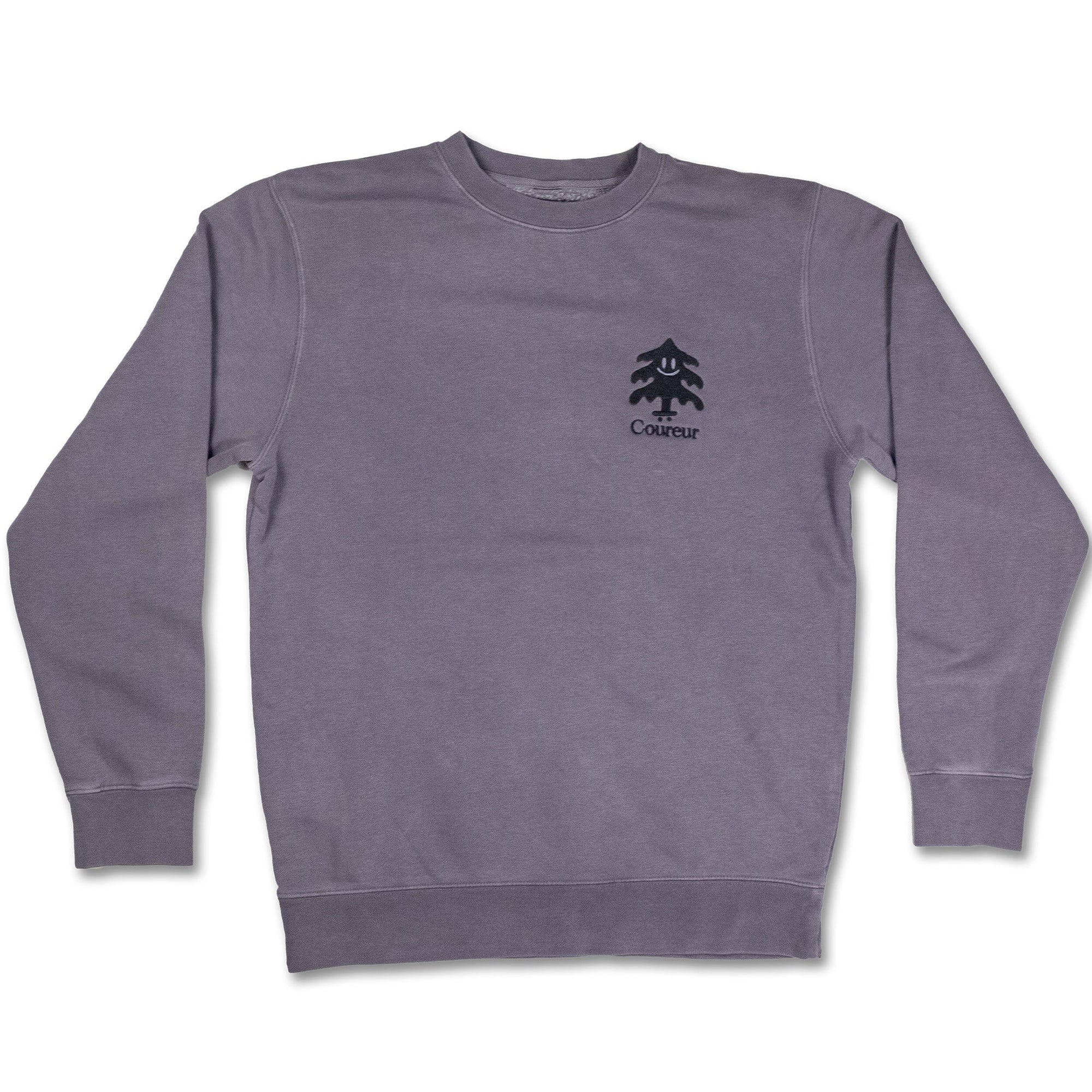 Coureur Goods Green Giant EMB Crewneck Pigment Plum crewnecks Coureur Goods 